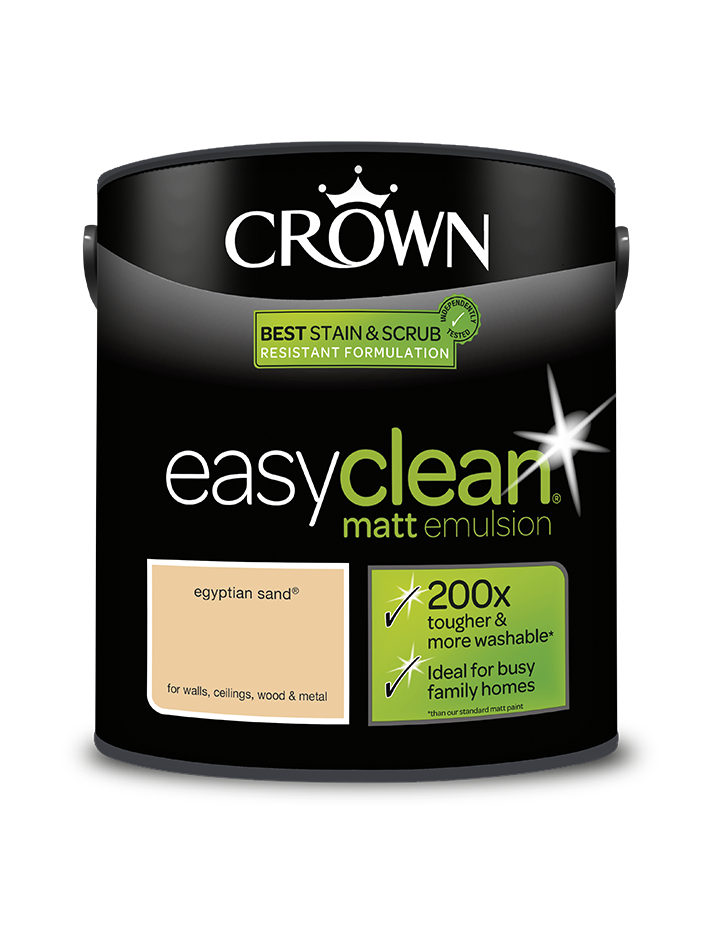 Egyptian Sand Multi Surface Matt Easy Clean Crown Paints