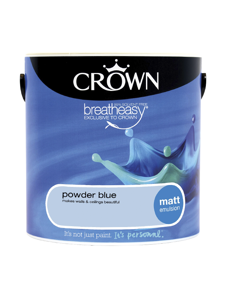 Powder Blue Standard Emulsion Matt Standard Emulsion Crown Paints