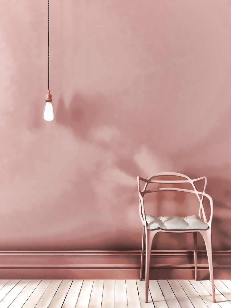 Rose gold paint color paint colors./Add a chic and glamorous feel